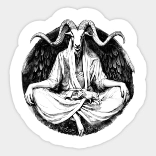 Baphomet Meditation Black Sticker